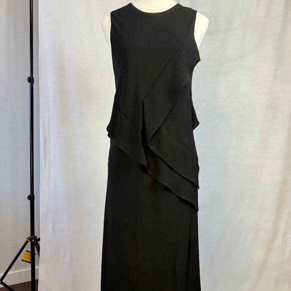 Judith and Charles Sleeveless Black Midi Dress - Picture 1 of 15